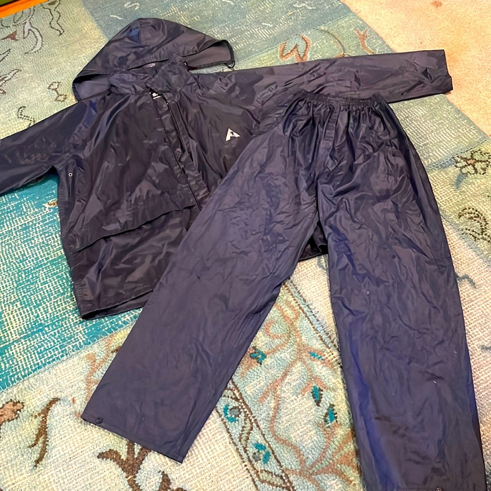 SAIL Waterproof Rain Suit Navy Jacket & Pants